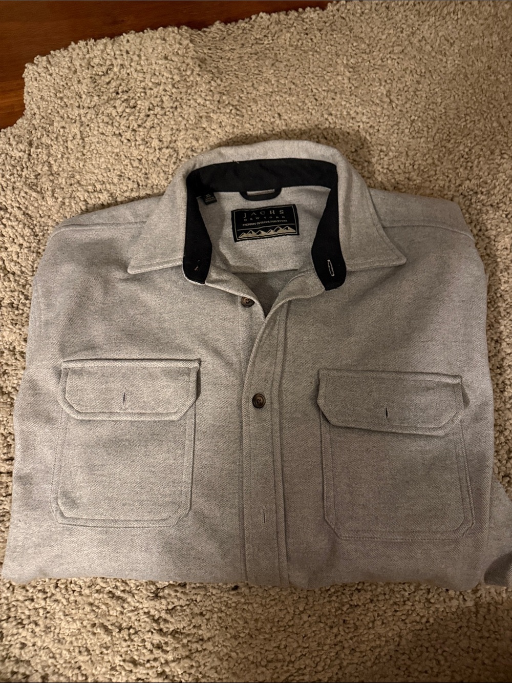 Jachs New York  Men's Gray Shirt Jacket